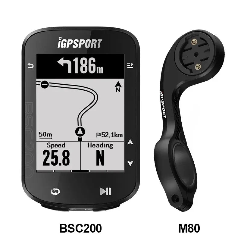 IGPSPORT BSC200 GPS Bike Computer - Wireless Cycling Speedometer with ANT+ & Bluetooth