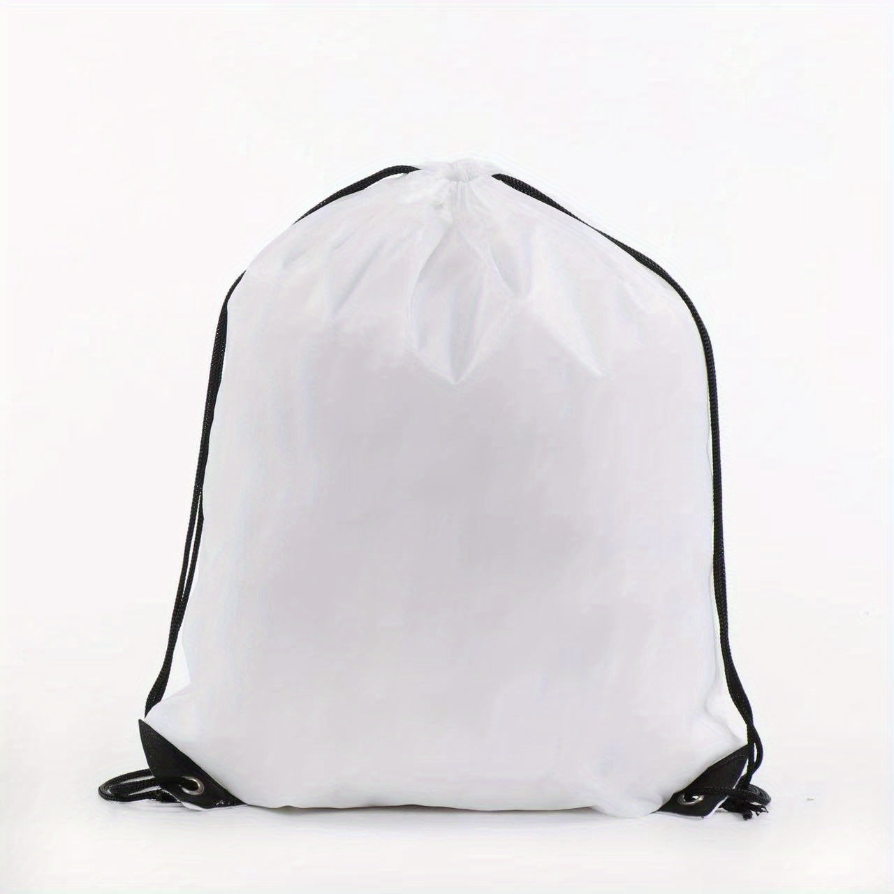 Nylon Drawstring Backpack - Lightweight 16" Gym Bag for Sports & Travel
