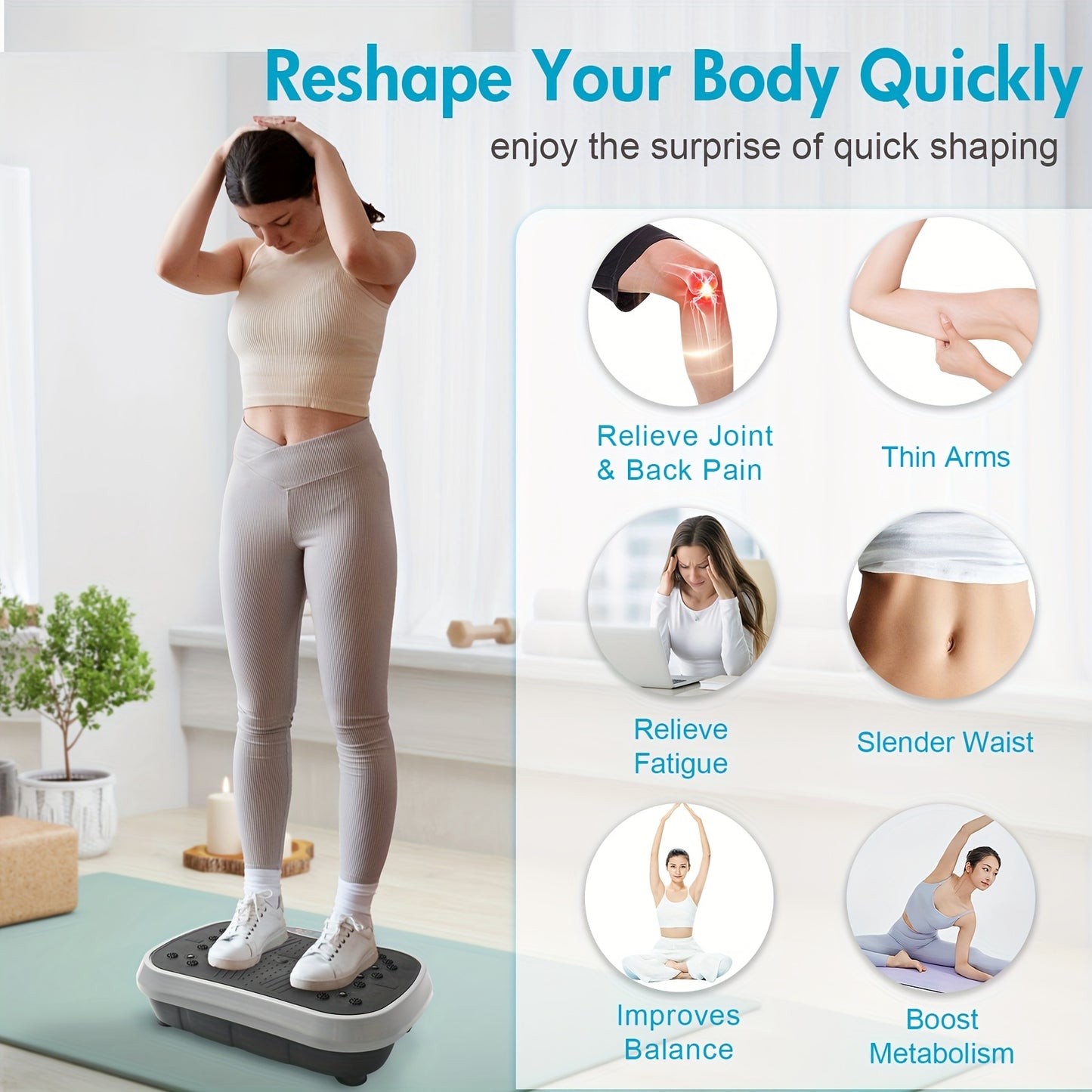 Vibration Platform COMPACT - Entry Level Home Fitness Machine