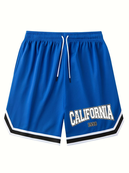 Men's Athletic Shorts - Chicago Print Drawstring Sport Shorts
