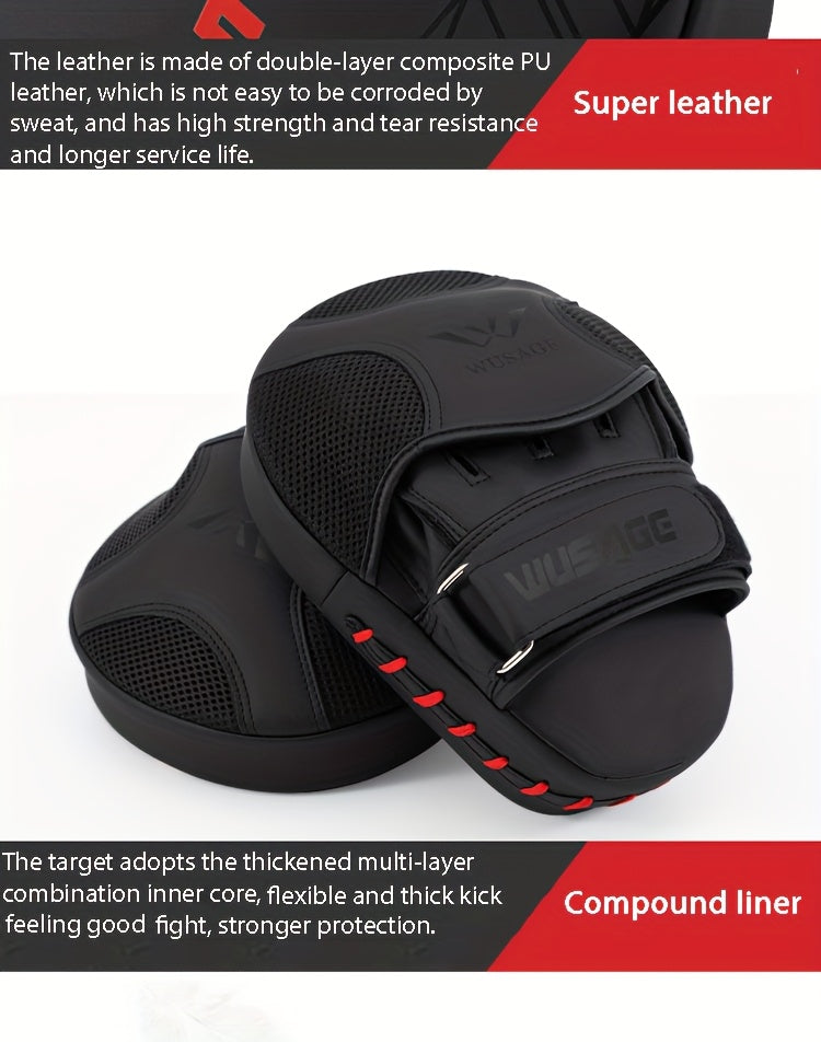 Curved Boxing Hand Target - Ergonomic Focus Mitts for MMA Training