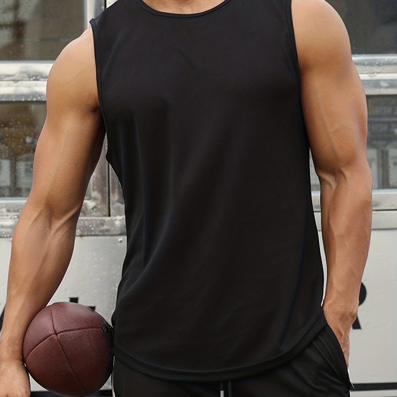 Men's Quick-Dry Athletic Tank Top - Sleeveless Running Shirt