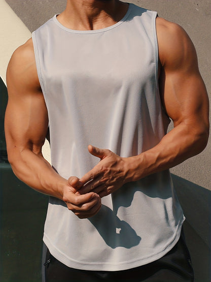 Men's Quick-Dry Athletic Tank Top - Sleeveless Running Shirt