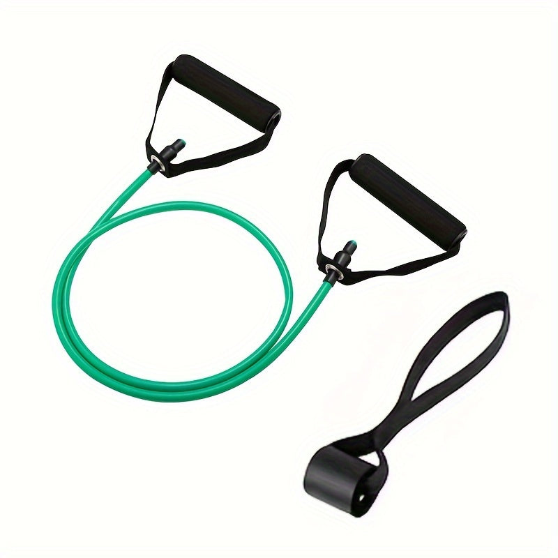 Pilates Resistance Rope with Handles - Yoga Fitness Training Band