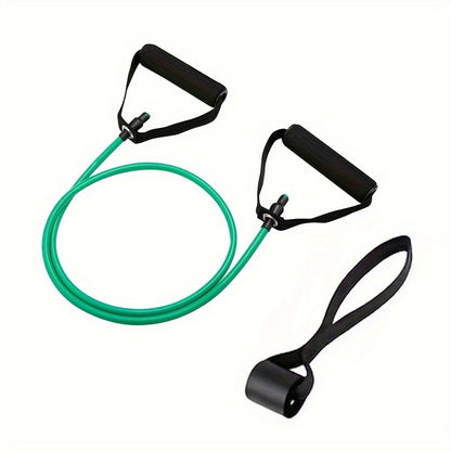 Pilates Resistance Rope with Handles - Yoga Fitness Training Band