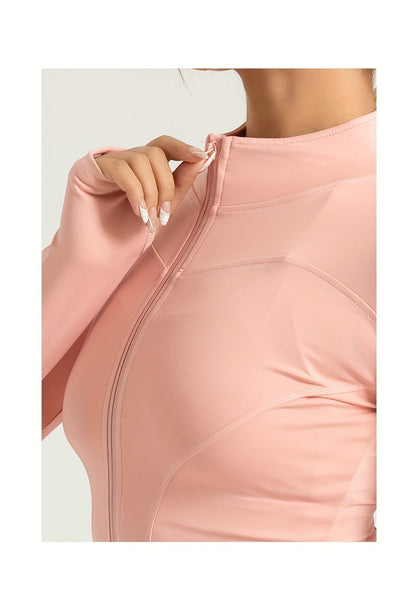 Women's Performance Yoga Jacket - Full Zip Athletic Wear