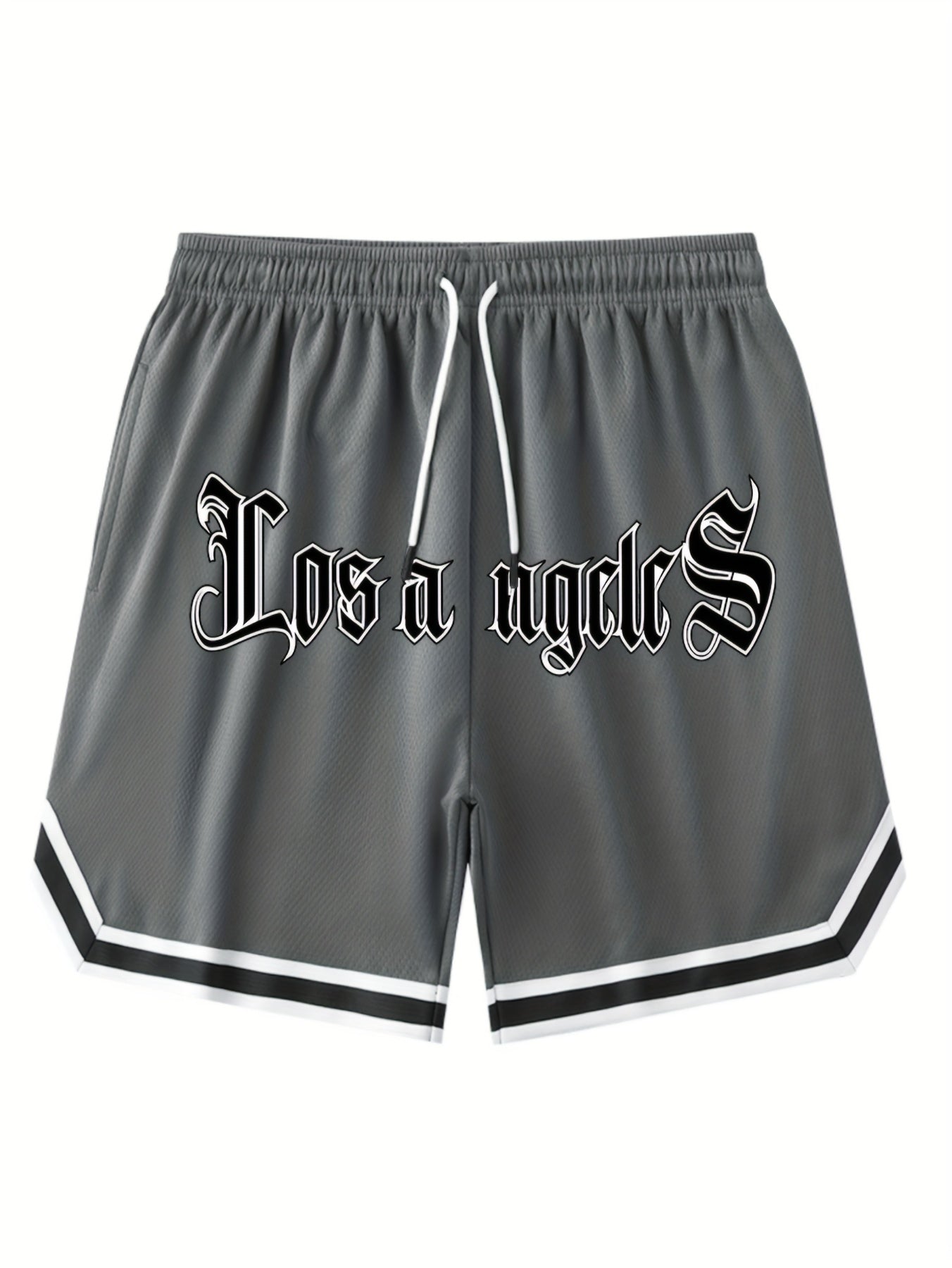 Men's Athletic Shorts - Chicago Print Drawstring Sport Shorts