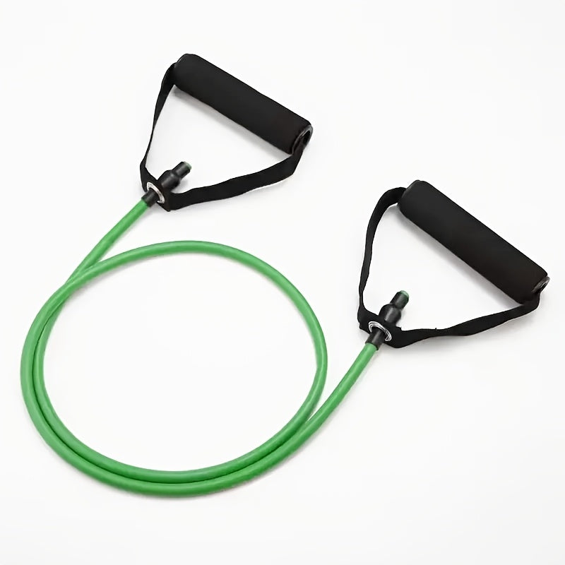 Pilates Resistance Rope with Handles - Yoga Fitness Training Band