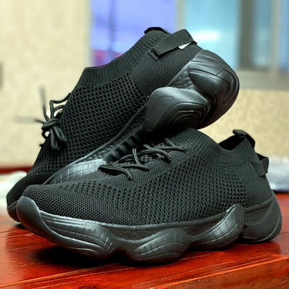 Women's Platform Mesh Sneakers - Breathable Lightweight Sport Shoes