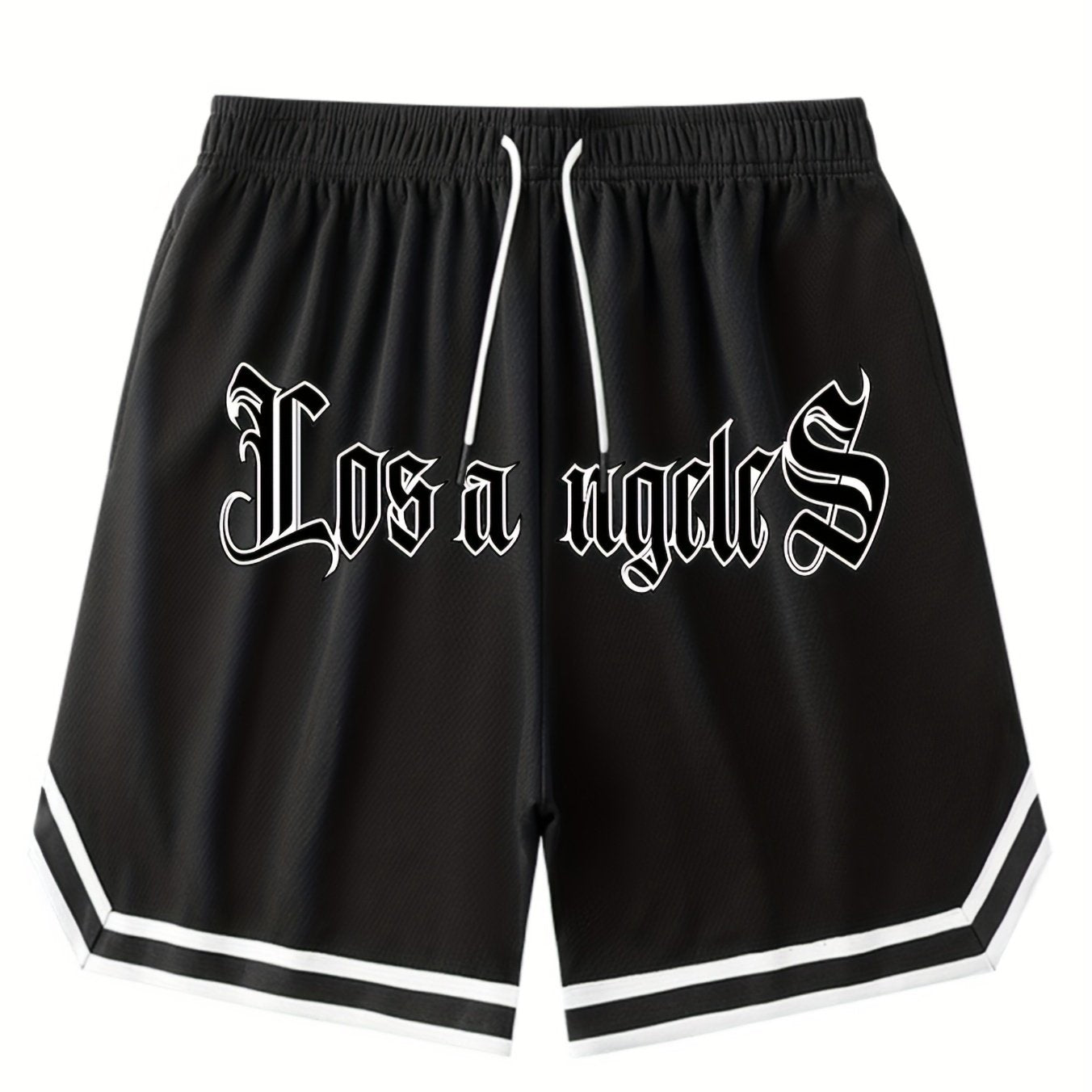 Men's Athletic Shorts - Chicago Print Drawstring Sport Shorts