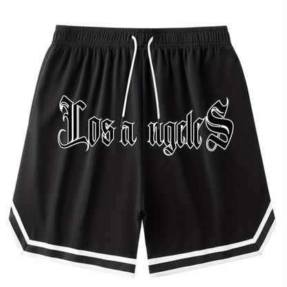 Men's Athletic Shorts - Chicago Print Drawstring Sport Shorts