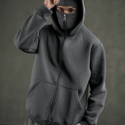 Premium Full-Zip Performance Hoodie - Heavyweight Athletic Wear