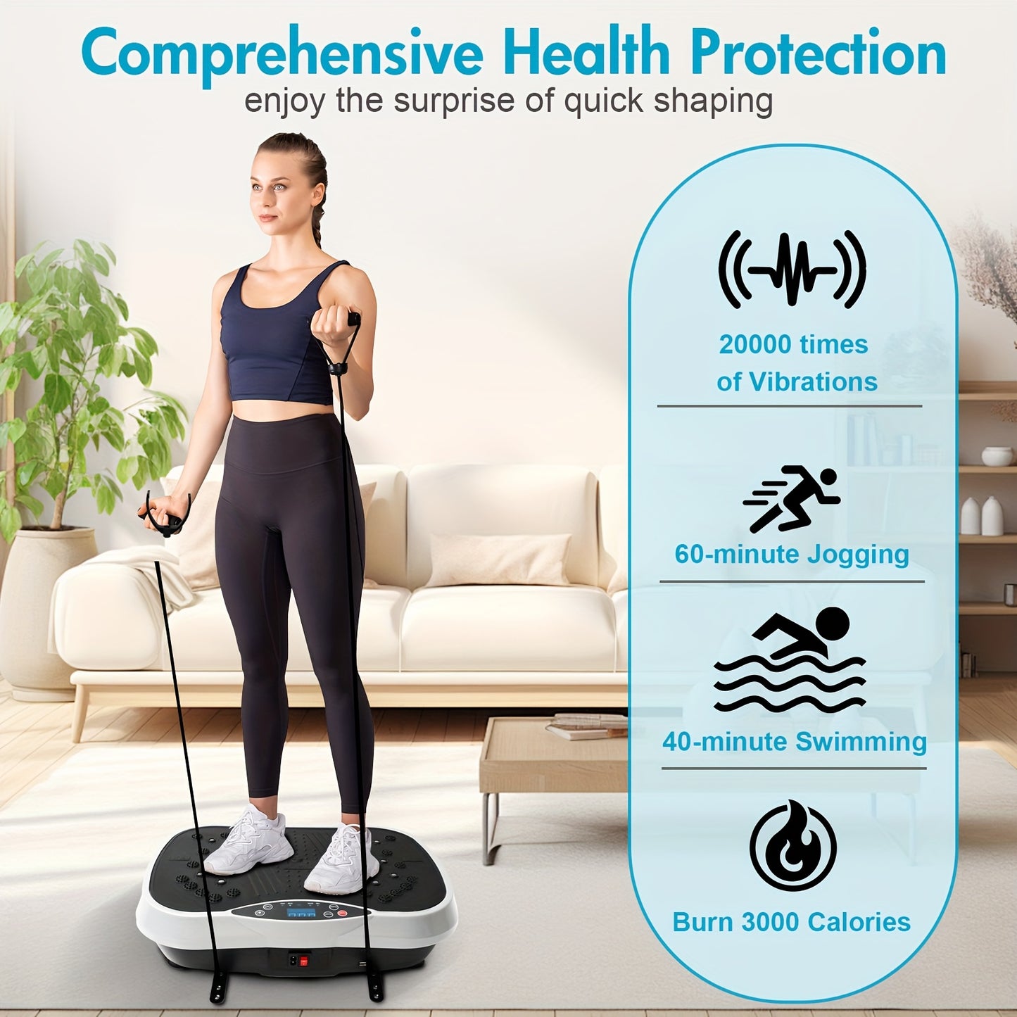Vibration Platform COMPACT - Entry Level Home Fitness Machine