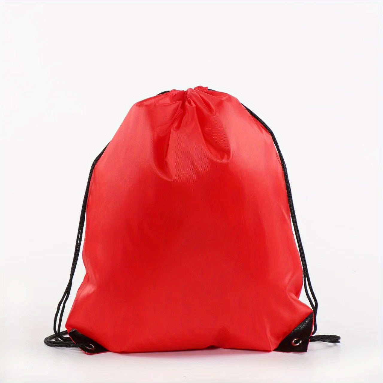 Nylon Drawstring Backpack - Lightweight 16" Gym Bag for Sports & Travel