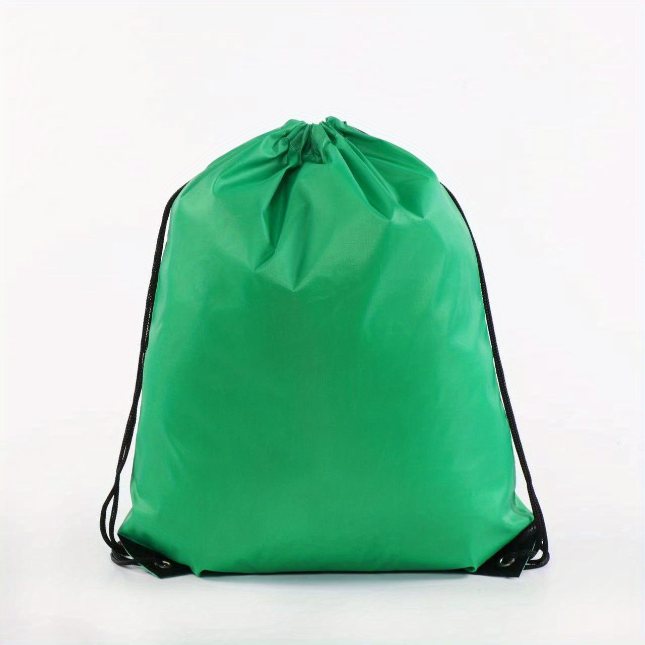 Nylon Drawstring Backpack - Lightweight 16" Gym Bag for Sports & Travel