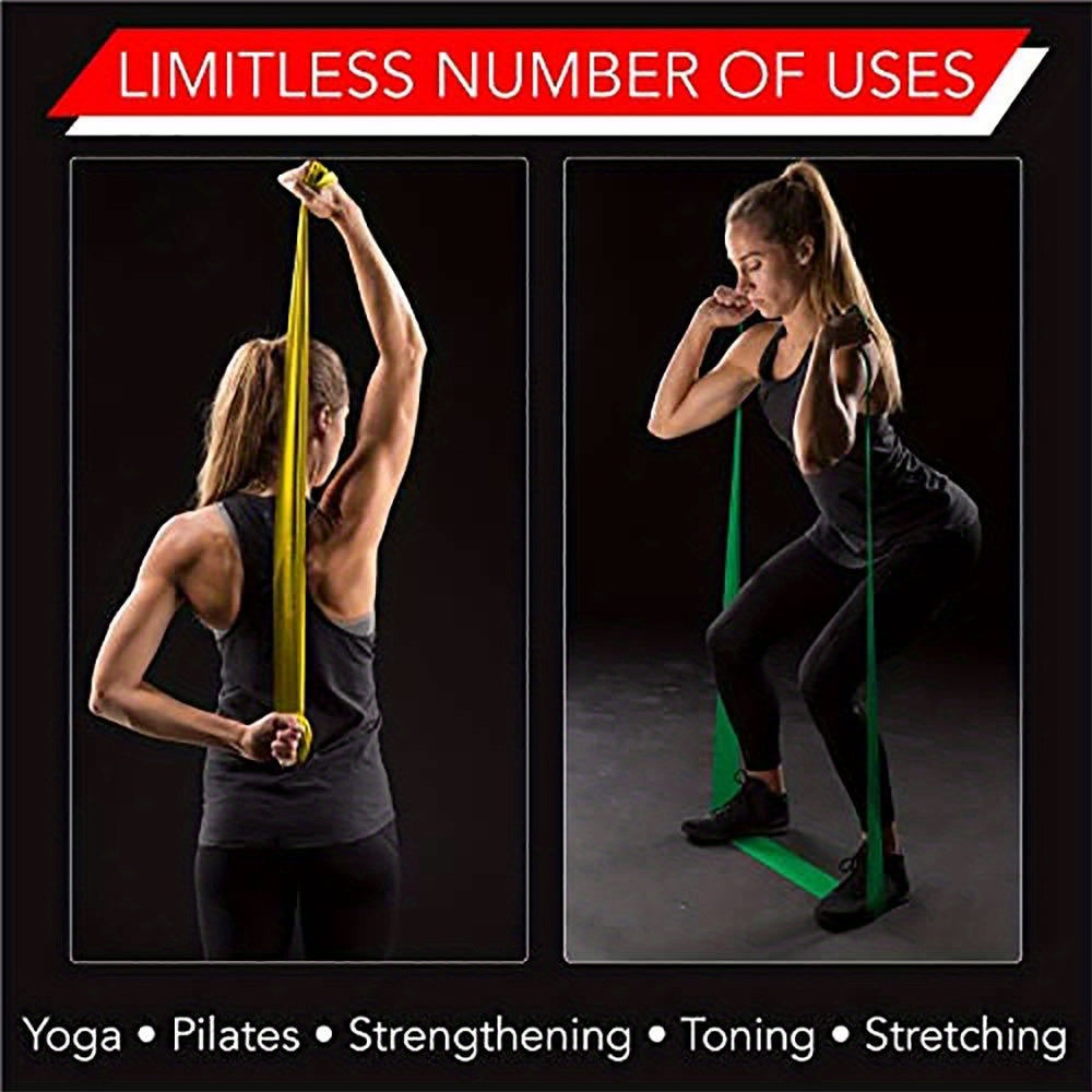Latex Resistance Band - Elastic Workout Band for Pilates & Home Fitness