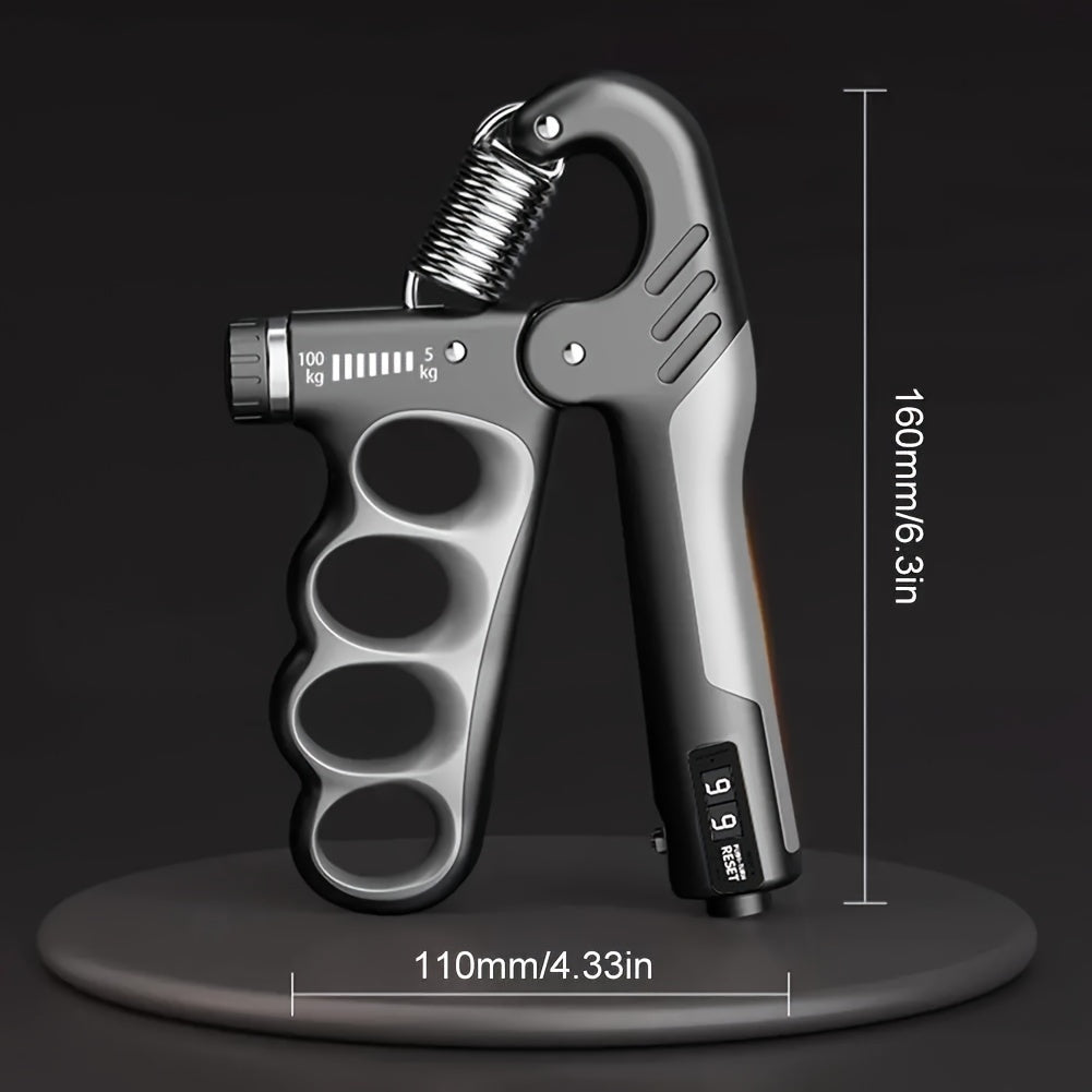 Adjustable Hand Gripper 5-100kg - Counting Grip Strength Trainer