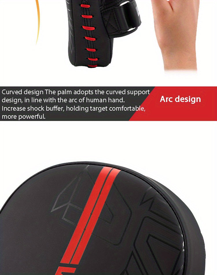 Curved Boxing Hand Target - Ergonomic Focus Mitts for MMA Training