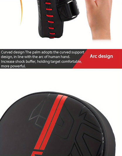 Curved Boxing Hand Target - Ergonomic Focus Mitts for MMA Training