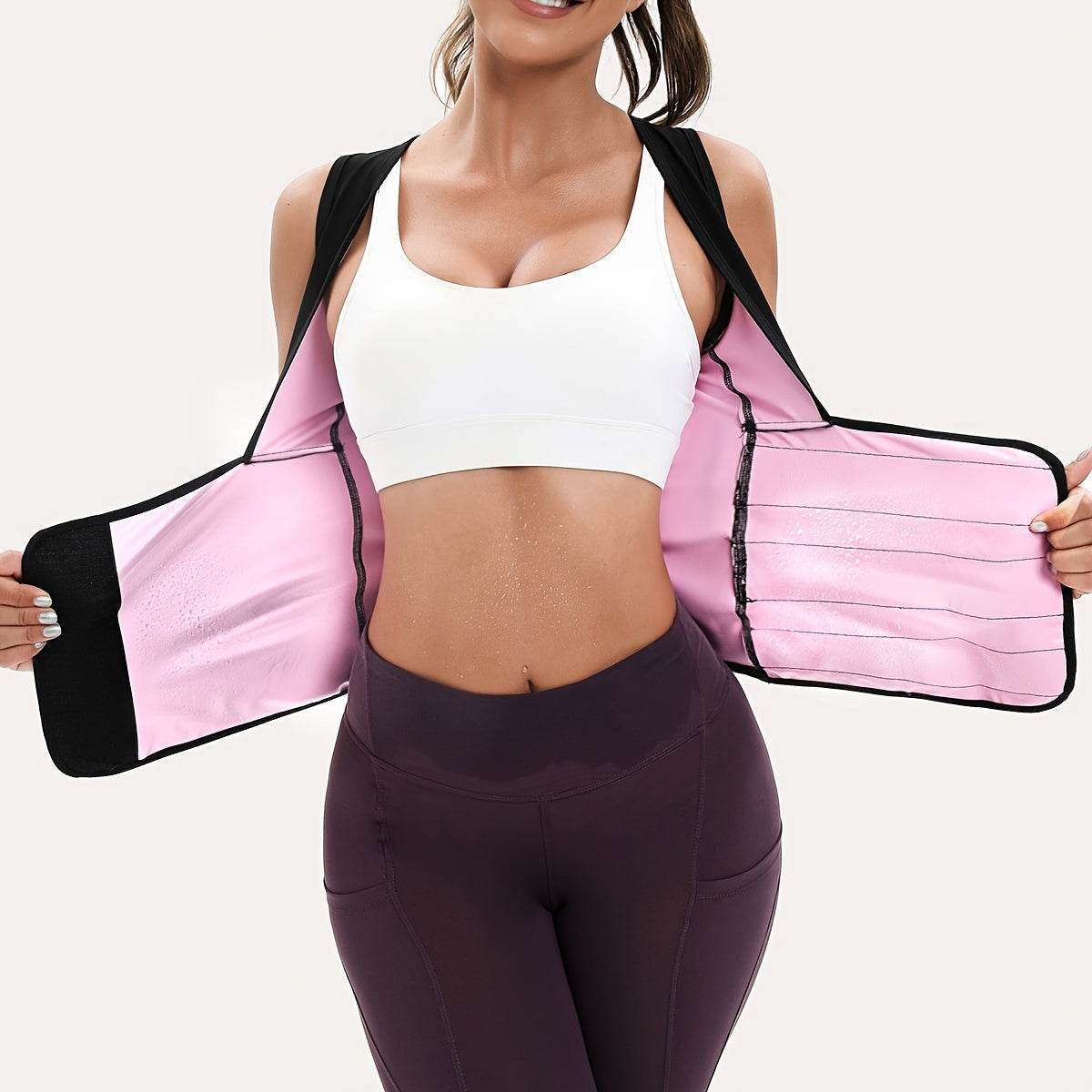 Women's Sweat Sauna Vest - Waist Trainer Shapewear for Workout