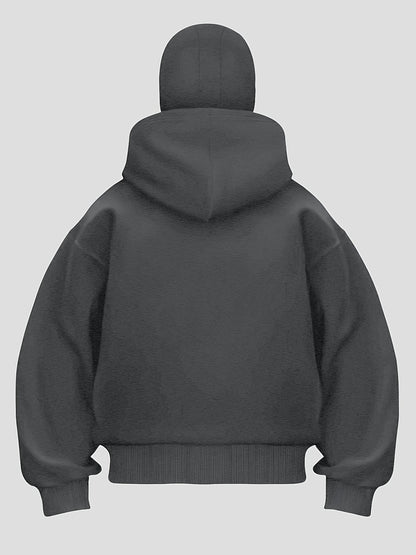Premium Full-Zip Performance Hoodie - Heavyweight Athletic Wear