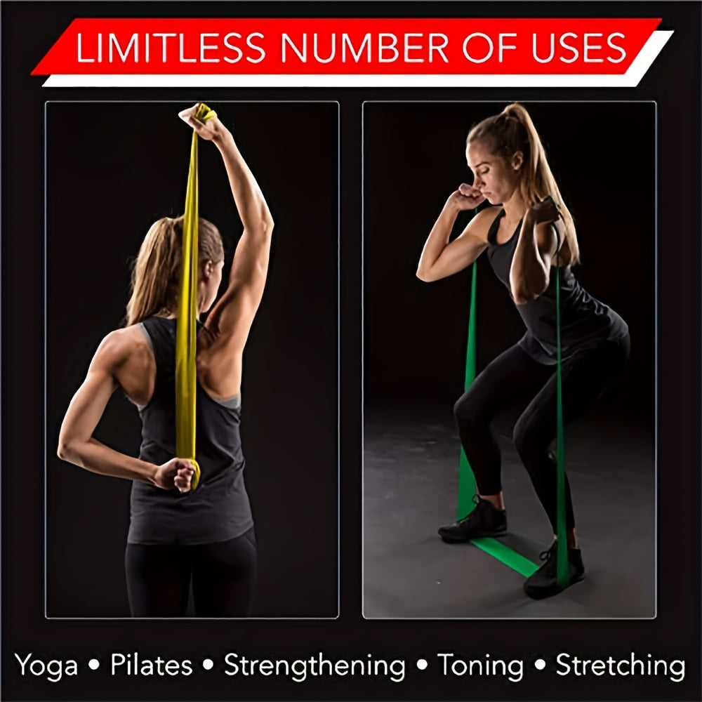 Latex Resistance Band - Elastic Workout Band for Pilates & Home Fitness