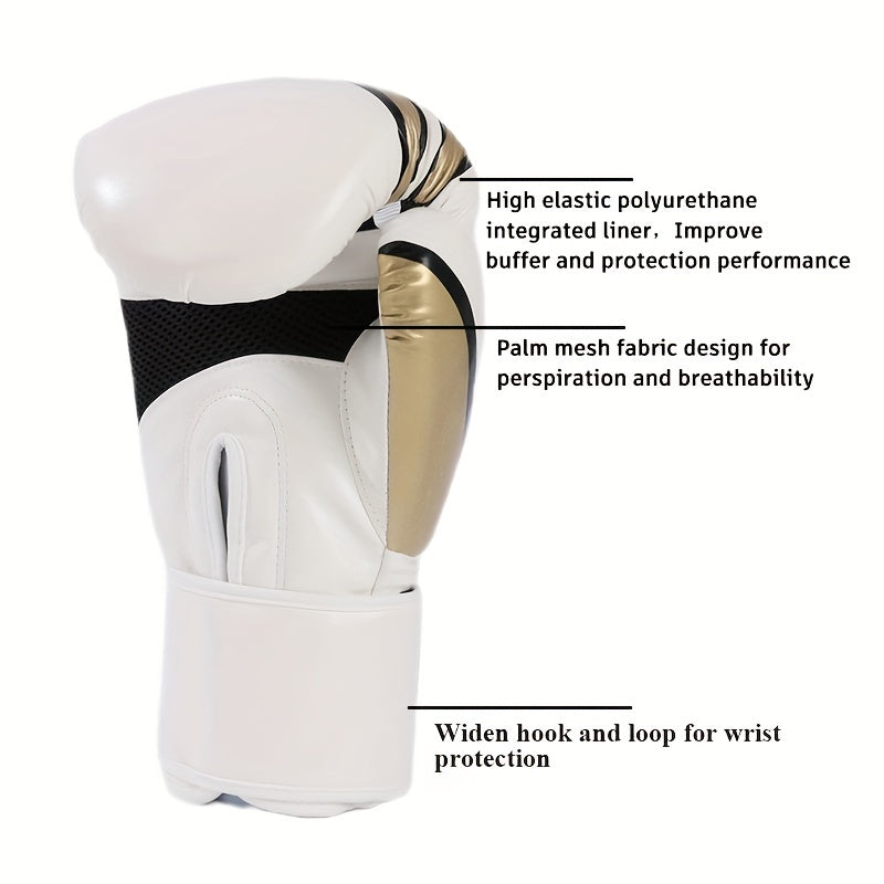 Professional Boxing Gloves - Competition Sparring Gloves with Wrist Support