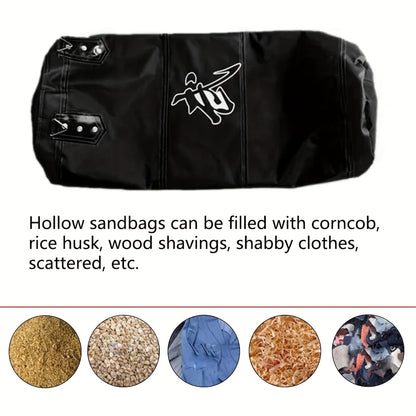 Heavy-Duty Boxing Punching Bag 60cm - Unfilled with Chain & Hook