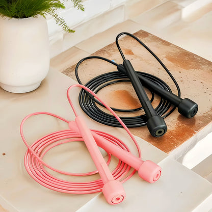 Adjustable Speed Jump Rope - Anti-Tangle PVC Rope with Ergonomic Handles