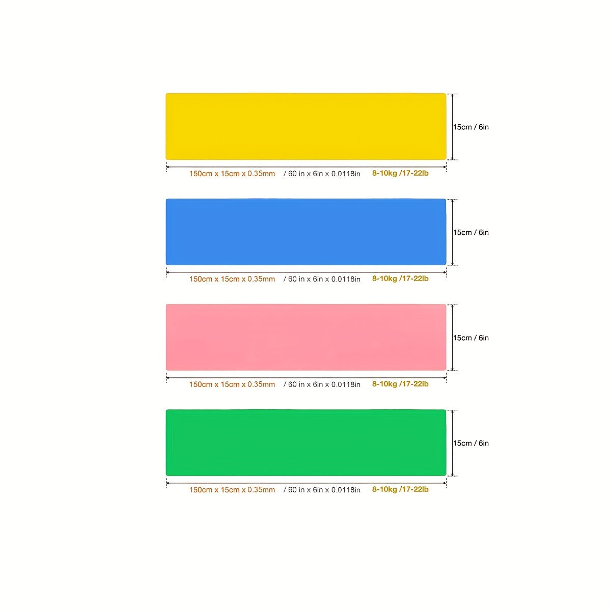 Latex Resistance Band - Elastic Workout Band for Pilates & Home Fitness