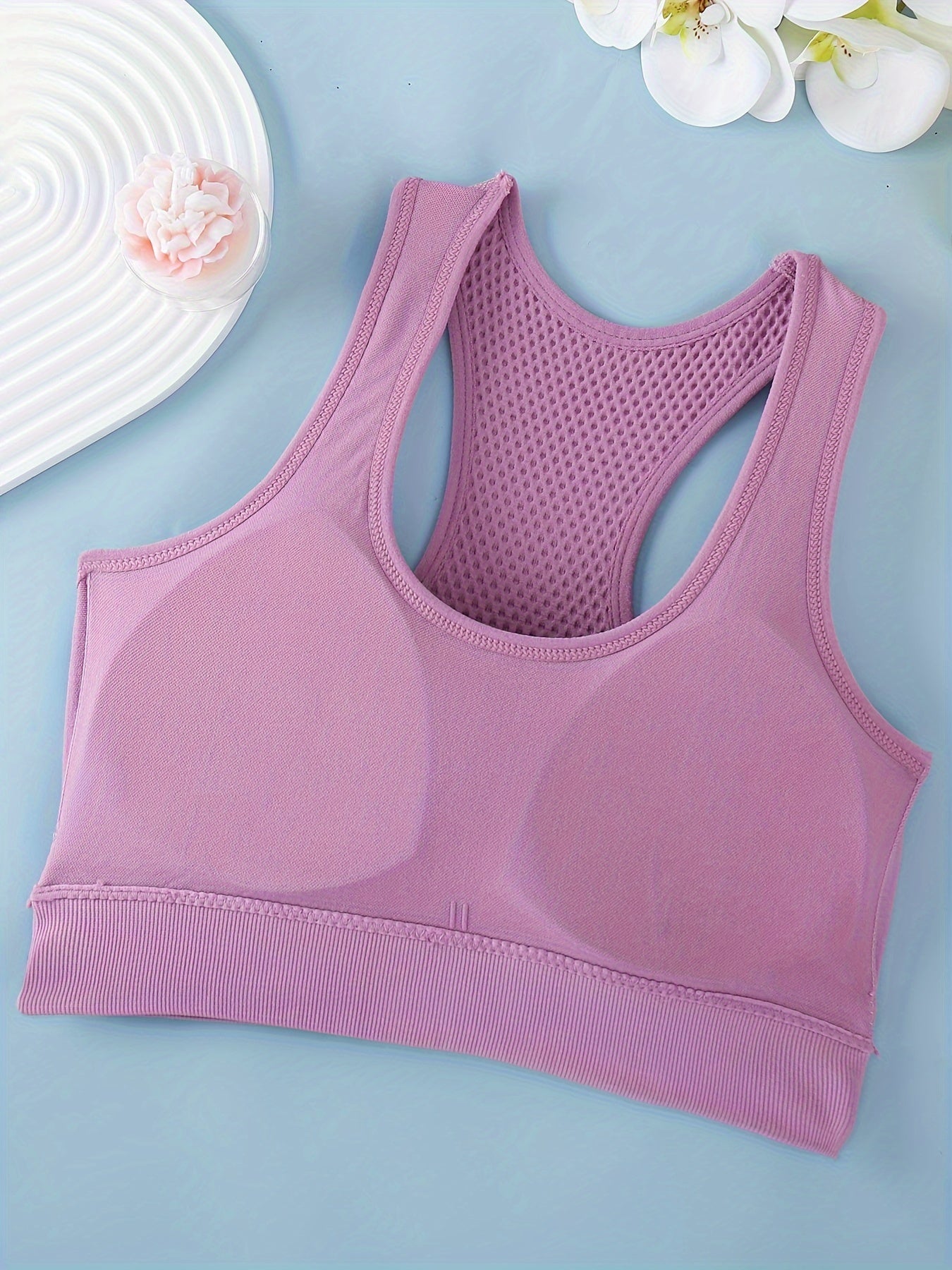 Women's Sports Bras 3-Pack - Breathable Yoga Fitness Tank Tops