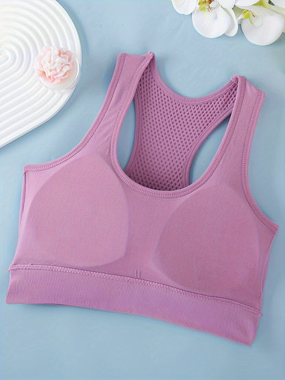 Women's Sports Bras 3-Pack - Breathable Yoga Fitness Tank Tops