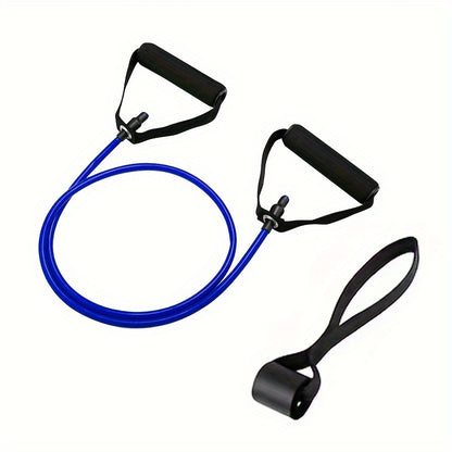 Pilates Resistance Rope with Handles - Yoga Fitness Training Band