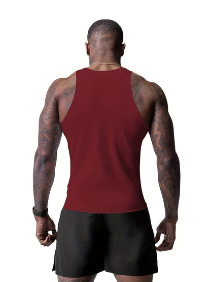 Men's Muscle-Fit Tank Top - Quick-Dry Bodybuilding Gym Shirt