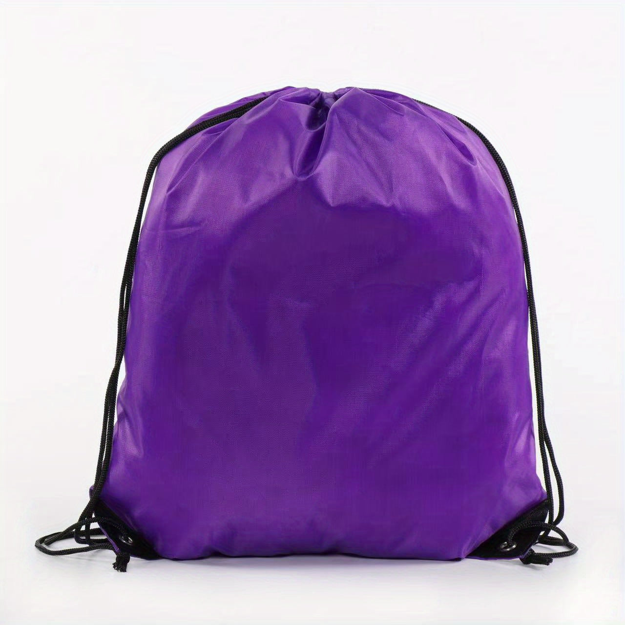 Nylon Drawstring Backpack - Lightweight 16" Gym Bag for Sports & Travel
