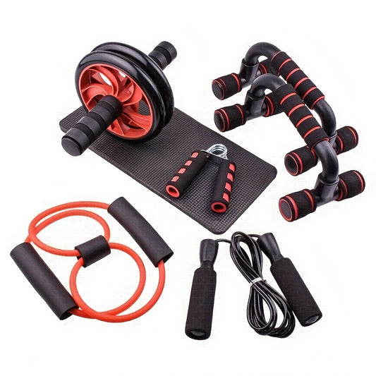 7-Piece Complete Ab Workout Set - Home Gym Equipment Kit