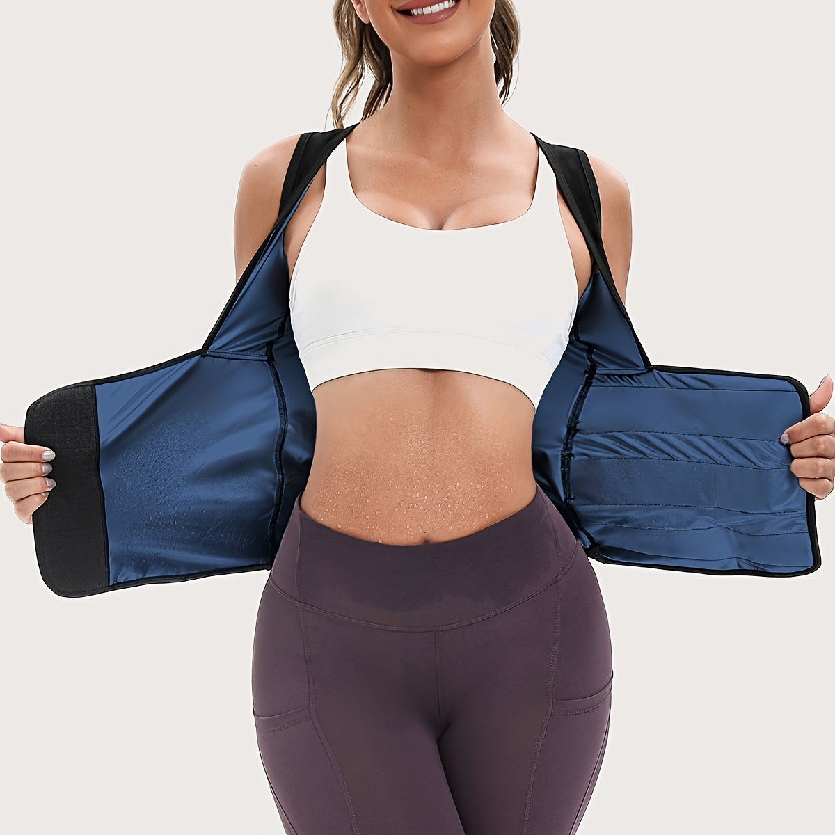 Women's Sweat Sauna Vest - Waist Trainer Shapewear for Workout