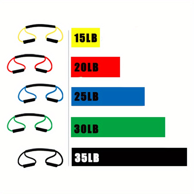 8-Shaped Boxing Resistance Band - TPE Tension Belt for MMA Training