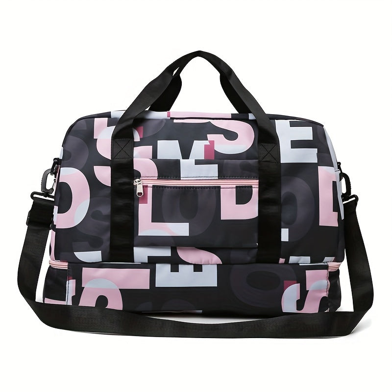 Large Capacity Gym Duffel Bag - Travel Sports Bag with Shoe Compartment