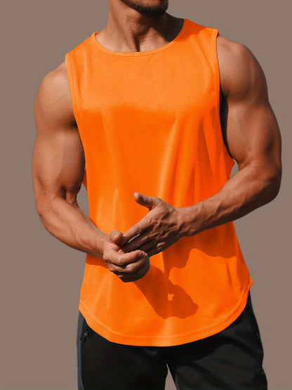 Men's Quick-Dry Athletic Tank Top - Sleeveless Running Shirt