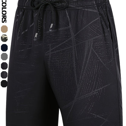 Men's Camo Athletic Shorts - Quick-Dry with Zippered Pockets