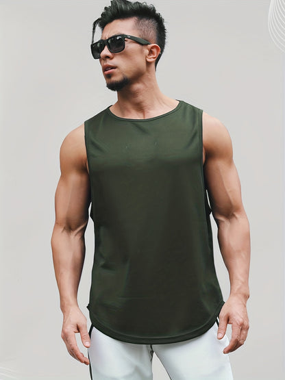 Men's Quick-Dry Athletic Tank Top - Sleeveless Running Shirt