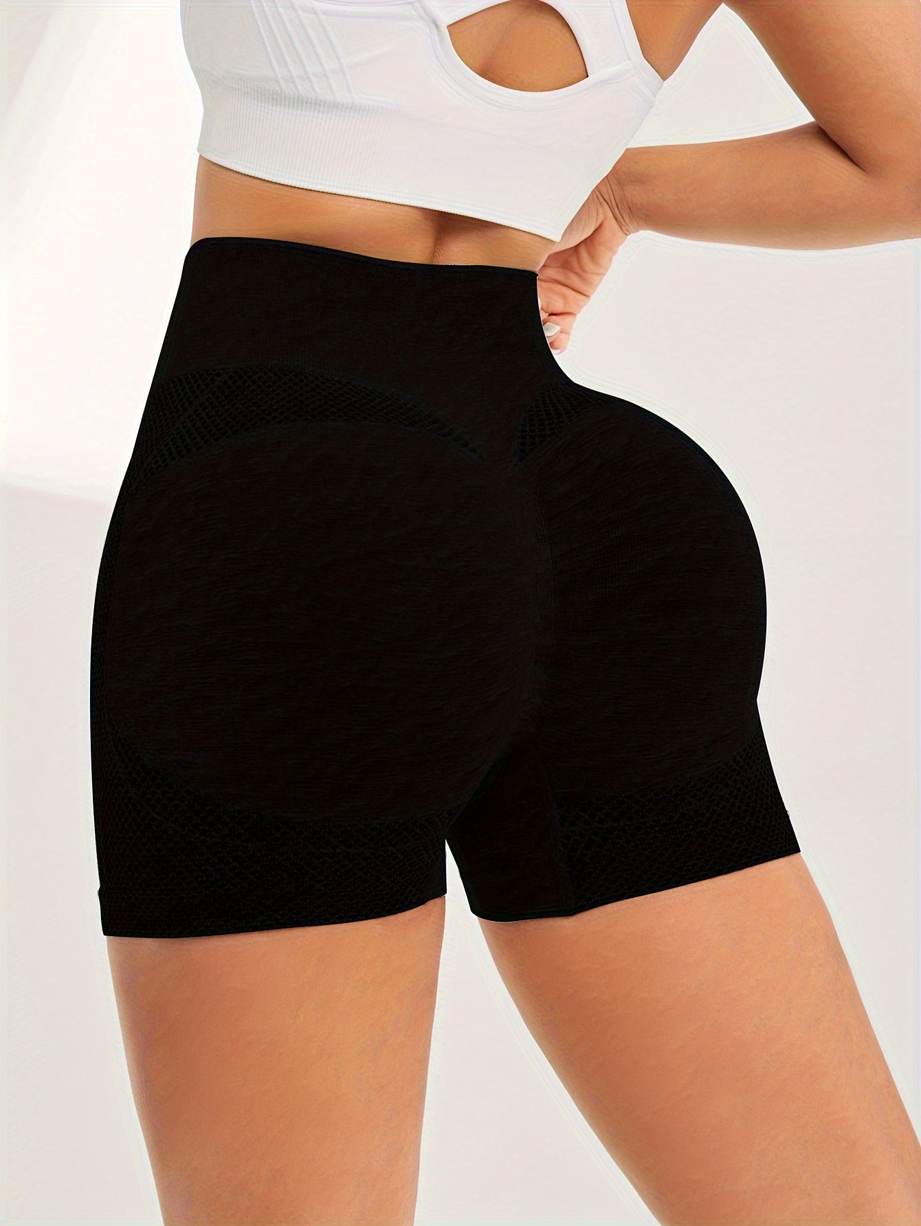 Women's Scrunch Butt Sports Shorts 4-Pack - Breathable Yoga Fitness Shorts