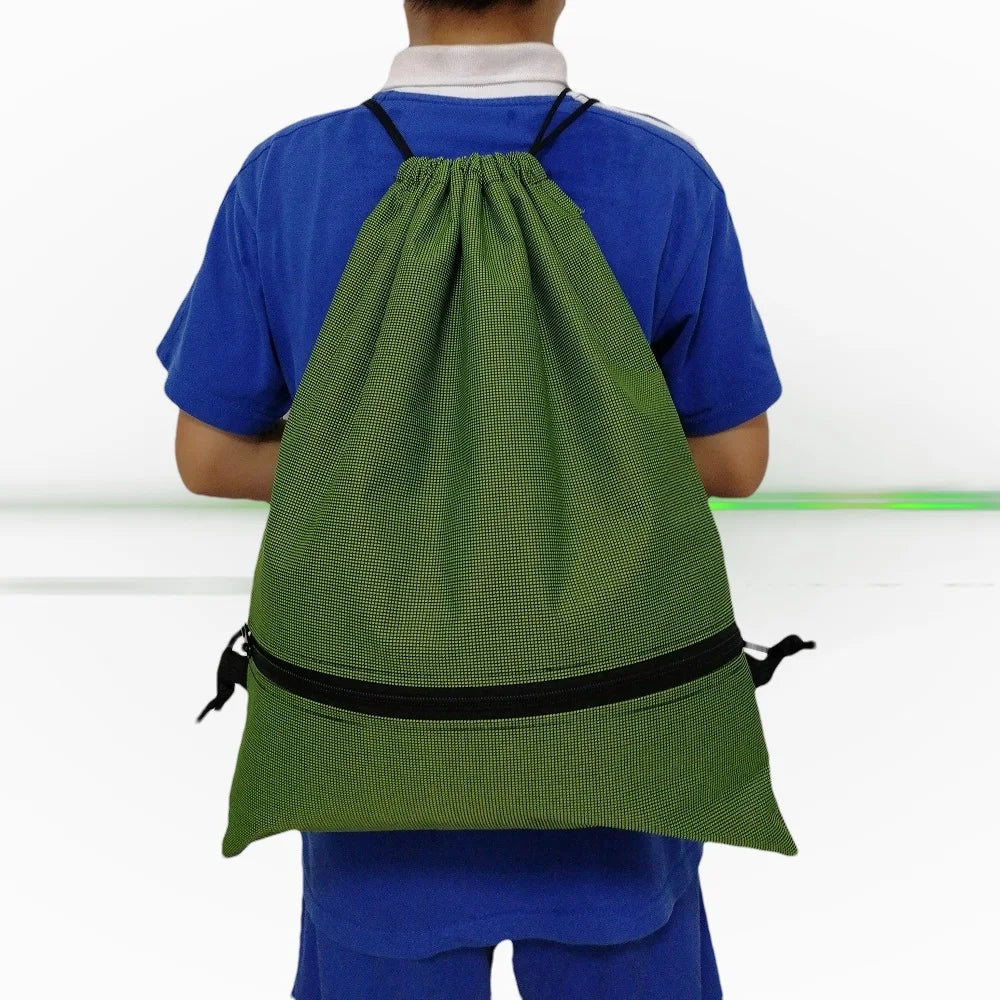 Eco-Friendly Drawstring Backpack - Lightweight Durable Gym Bag | Perfect for Travel, Sports & Daily Use