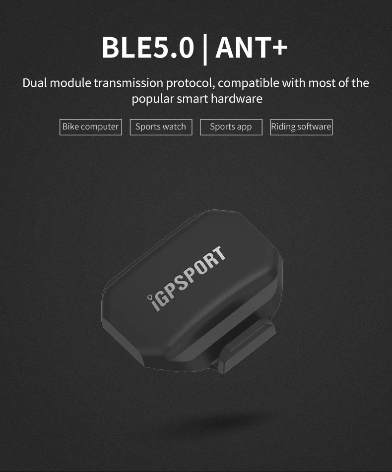 IGPSPORT Cycling Sensors - Speed, Cadence & Heart Rate Monitor for Bike Computers
