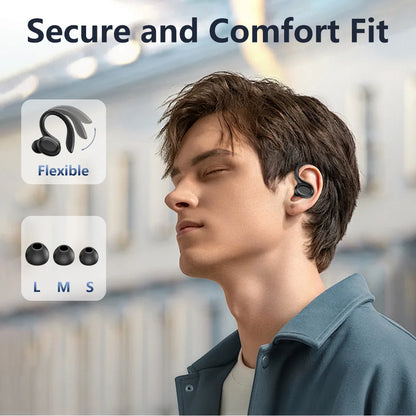 Wireless Sports Earbuds with Ear Hooks - Bluetooth Running Headphones