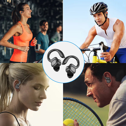 Wireless Sports Earbuds - Bluetooth Running Headphones with Secure Ear Hooks
