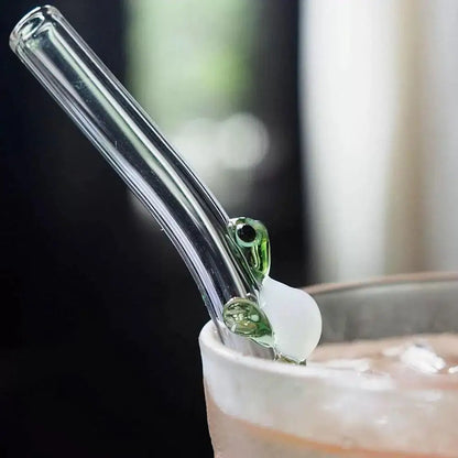 Reusable Glass Straws - Eco-Friendly Drinking Straws | Versatile for Smoothies, Cocktails, Coffee & Beer
