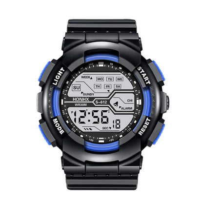Military Digital Sports Watch - Waterproof LED Tactical Watch for Men