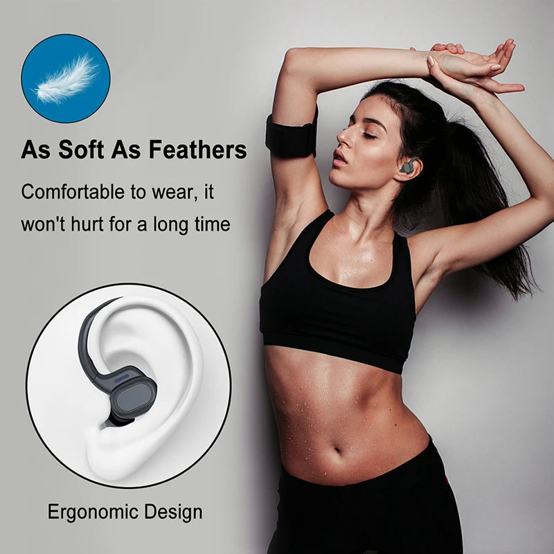 Wireless Sports Earbuds - Bluetooth Running Headphones with Secure Ear Hooks